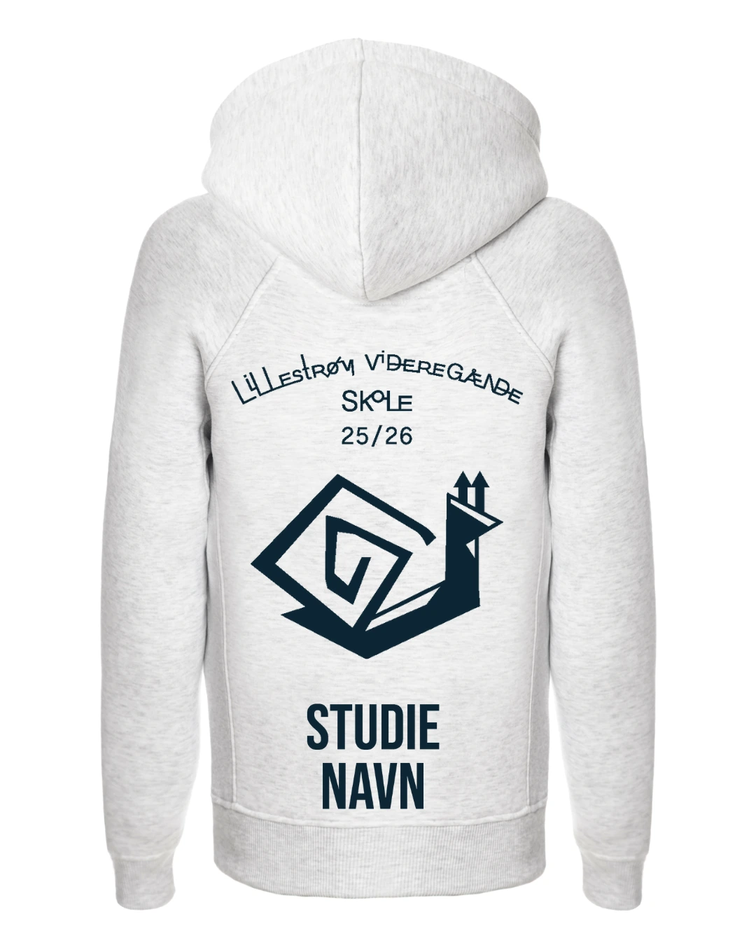 Zip hood lys grå bak lillestrom